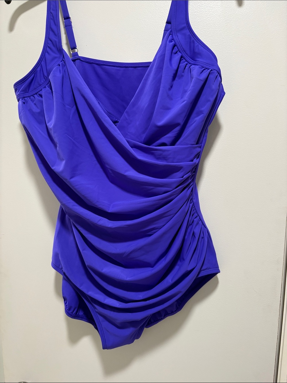 Women’s Ruched Purple Miracle Swimsuit